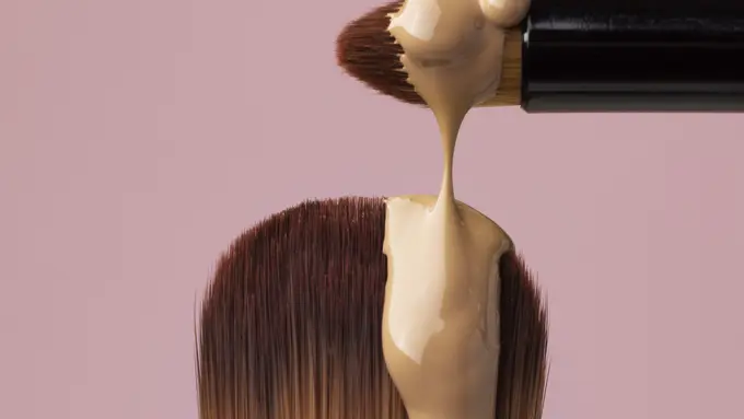 Ilustrasi Brush Foundation
