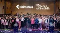 KiriminAja perusahaan platform multi ekspedisi merayakan HUT ke-3 dengan tema “Berani Berubah” di Alana Hotel jalan Palagan Tentara Pelajar, Ngaglik, Sleman, Jumat (22/12/2023). Sehubungan dengan momen tersebut, perayaan HUT ke-3 kali ini diiringi dengan peluncuran program dan produk baru untuk 2024 mendatang.