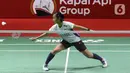 Kemenangan Putri ini menjaga asa Indonesia di nomor tunggal putri setelah Gregoria Mariska Tunjung gagal lolos ke babak kedua. (Liputan6.com/Herman Zakharia)
