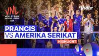 Berita Video, Highlights Final Volleyball Nations League 2022 Putra antara Prancis Vs Amerika Serikat pada Senin (25/7/2022)