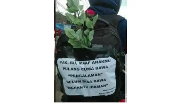 Pesan Unik Pengendara Saat Mudik