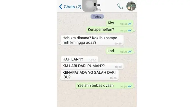6 Chat Ibu ke Anak Ini Polos Banget, Bikin Ketawa