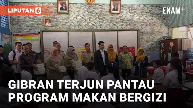 Gibran Tinjau Langsung Program Makan Bergizi di SDN 03 Menteng