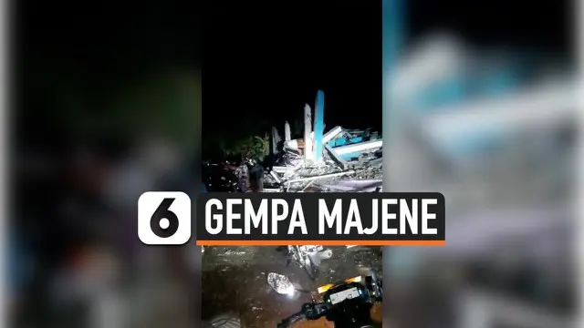 Gempa magnitudo 6,2 mengguncang wilayah Majene, Sulawesi Barat. Beredar rekaman seorang anak tertimbun reruntuhan bangunan dan coba dievakuasi.
