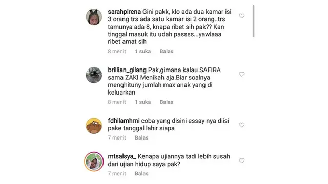 Curhatan Peserta Ujian Nasional Tentang Soal Matematika Bikin Auto Ngakak