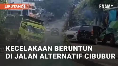 VIDEO: Viral Kecelakaan Beruntun di Jalan Alternatif Cibubur-Cileungsi
