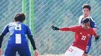 Timnas Indonesia U-19 menghadapi Universitas Youngnam di Lapangan Yeongdeok Haemaji, Selasa (22/3/2022). (Instagram PSSI)