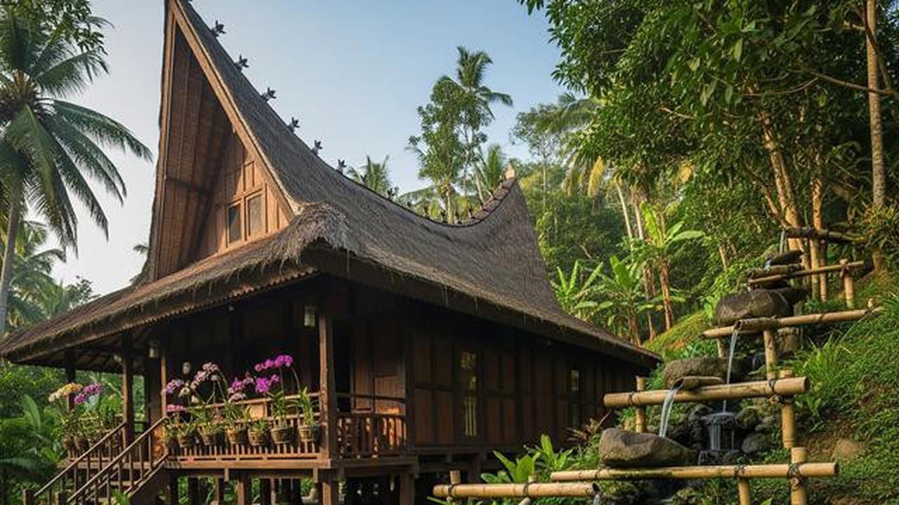 7 Model Rumah di Desa dengan Sistem Air Gravitasi Tanpa Pompa