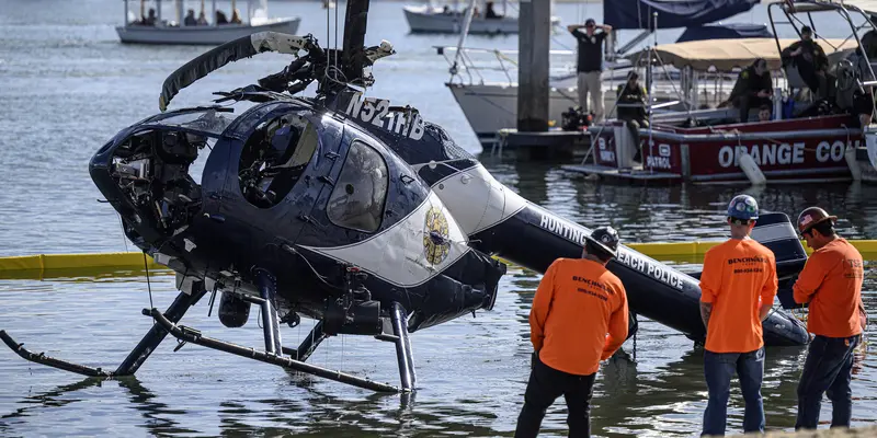 Kecelakaan Helikopter Polisi Tewaskan Satu Orang di California