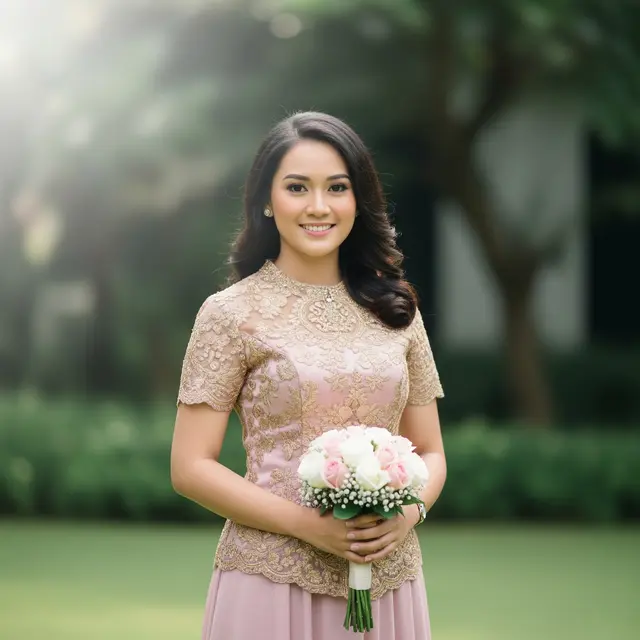 Baju Bridesmaid Atas Bawah yang Elegan (Gemini AI)