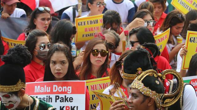Demonstran Di Depan Kpk Desak Pimpinan Baru Segera Dilantik News Liputan6 Com