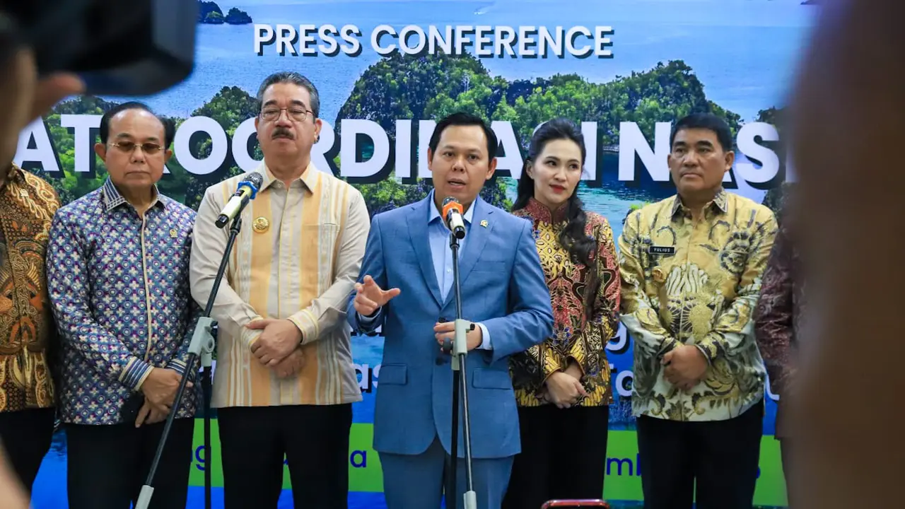 Ketua DPD Sultan Baktiar Najamudin  dalam Rapat Koordinasi Nasional (Rakornas) PPUU DPD RI di Kompleks Parlemen, Selasa (2/12/2025) (Istimewa)