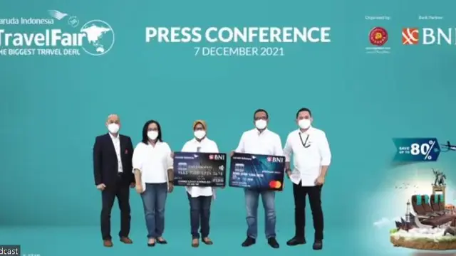 Konferensi pers Garuda Indonesia Travel Fair (GATF) 2021