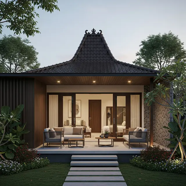 9 Model Rumah Sederhana tapi Mewah dengan Atap Limasan Modern, Perpaduan Elegan