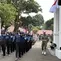 Paskibraka melakukan latihan peringatan HUT ke-81 RI pada 17 Agustus 2026 di halaman Istana Merdeka Jakarta. (Liputan6.com/  Lizsa Egeham)