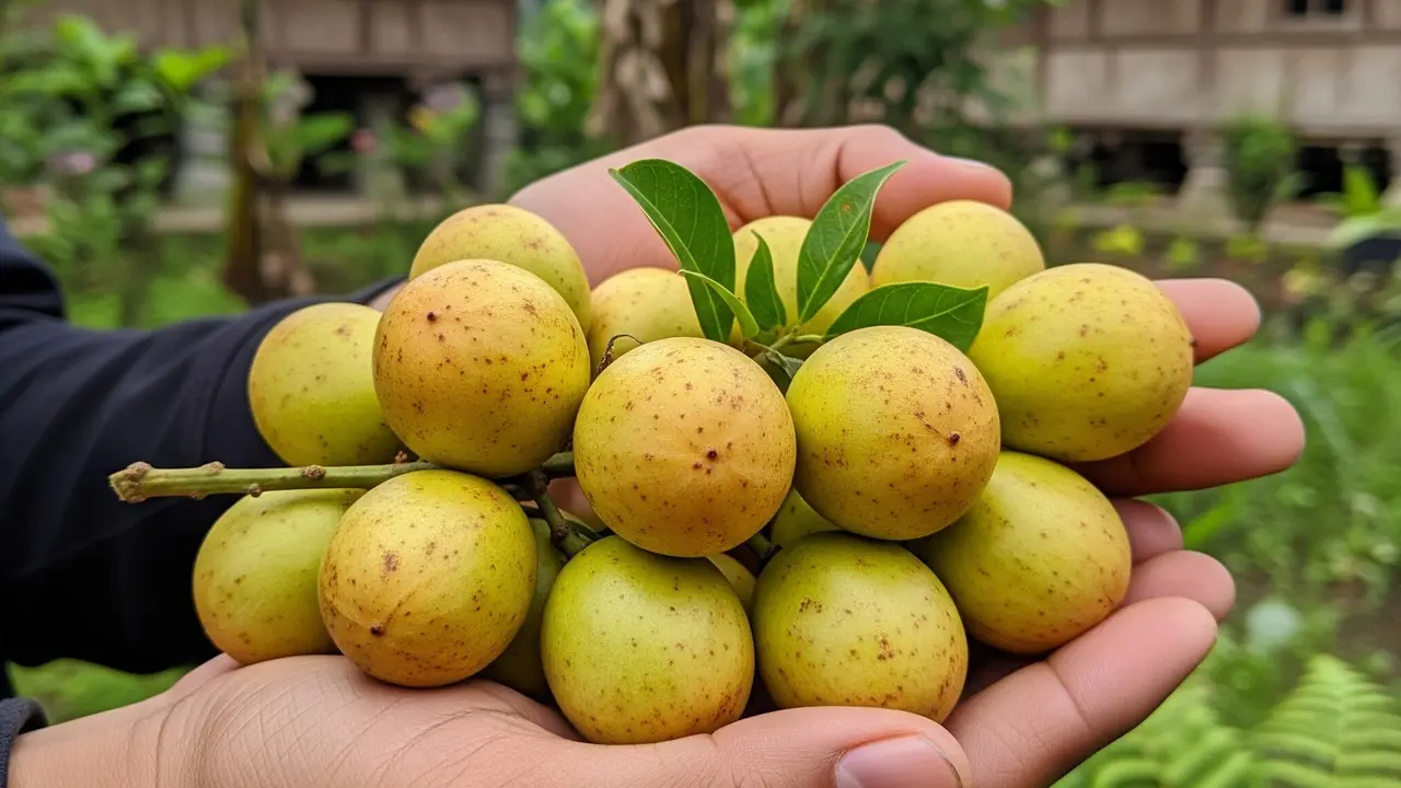 Pohon Menteng yang dibudidayakan di depan rumah