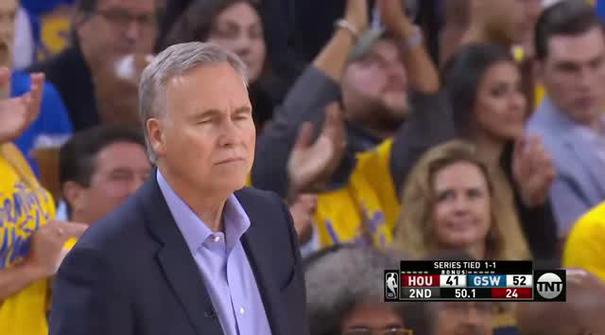 Berita video game recap NBA 2017-2018 antara Golden State Warriors melawan Houston Rockets dengan skor 126-85.