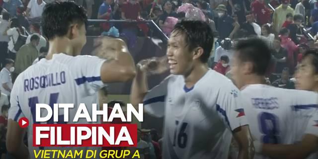 VIDEO: Highlights Vietnam Ditahan Imbang Filipina di Grup A Sepak Bola Putra SEA Games 2021