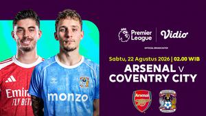 Arsenal vs Coventry City: Adu Pemain Baru di Matchweek 1 Premier League 2026/27 di Vidio