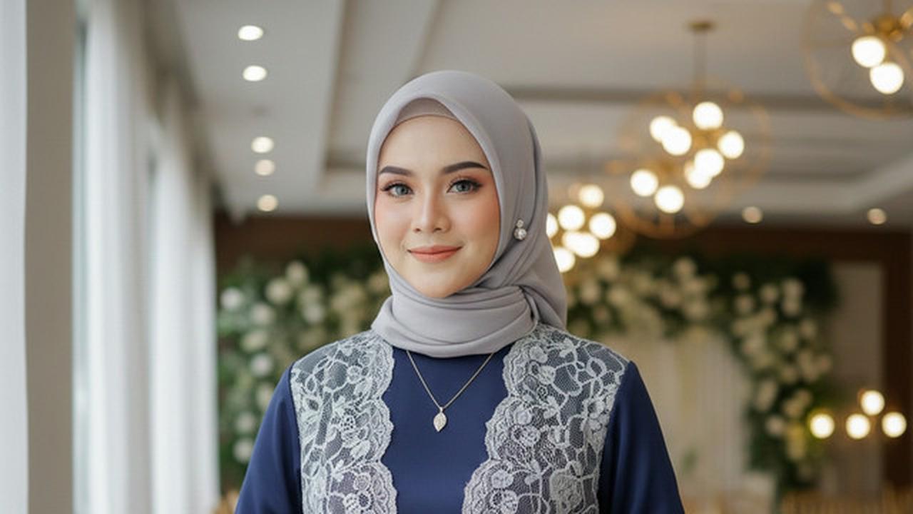 7 Model Gamis Brokat Copotan dengan Tampilan Fleksibel, Cocok untuk Acara Resmi hingga Santai