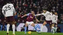 Gol tunggal kemenangan Aston Villa dicetak Leon Bailey pada menit ke-74. (AP Photo/Rui Vieira)