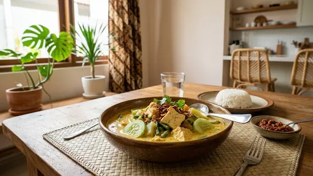 Resep Lodeh Timun Tahu, Menu Rumahan Gurih dengan Kuah Santan Pedas