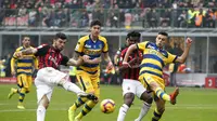 Striker AC Milan, Patrick Cutrone (AP Photo/Antonio Calanni)