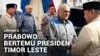 Presiden Prabowo Subianto menerima kunjungan Presiden Timor-Leste Jose Ramos-Horta serta 20 penerima nobel (laureate) di Istana Kepresidenan.