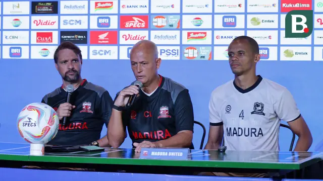 Pelatih Madura United Mauricio Souza dan Cleberson Martin de Souza Jelang Lawan Bali United