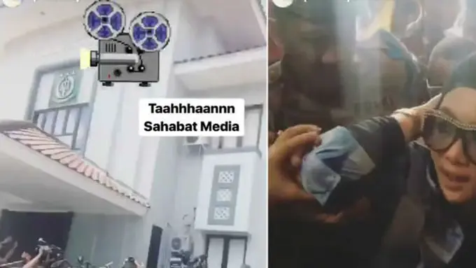 Syahrini di Pengadilan Negeri Depok/Instastory