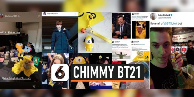 VIDEO: Karakter Chimmy BTS Digandrungi Selebriti Dunia