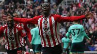 Pemain Sunderland, Nordi Mukiele, merayakan gol ke gawang Wolves pada lanjutan Liga Inggris 2025/2026. (Sunderland)