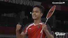 Tunggal putra bulu tangkis Indonesia Anthony Sinisuka Ginting melenggang ke babak semi-final usai raih kemenangan saat bertanding melawan wakil tuan rumah Kanta Tsuneyama di Musashino Forest Sport Plaza hari Kamis (29/7)