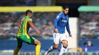 James Rodriguez mencetak satu gol dan assist saat Everton menang besar lawan West Bromwich (AFP)