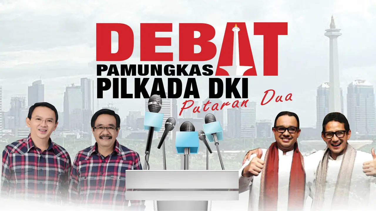 banner Debat Pilkada DKI Putaran Dua