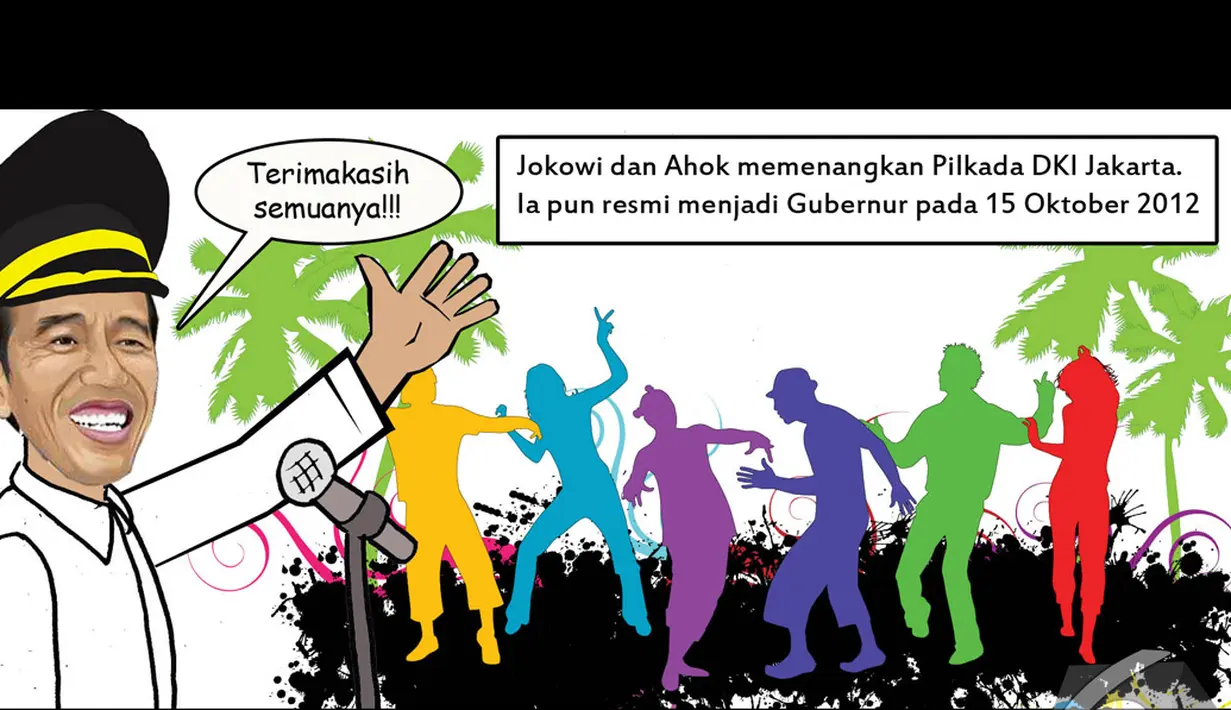 Jokowi akhirnya terpilih menjadi Gubernur DKI Jakarta (Liputan6.com/Nasuri Suray)