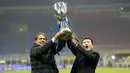 Berkat kemenangan dramatis itu Inter Milan keluar sebagai juara Supercoppa Italiana 2021 sekaligus menasbihkan diri sebagai tim terbaik di Italia. (AP/Luca Bruno)