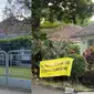 Rumah Milea yang sempat ramai dikunjungi wisatawan dari Bandung dan luar kota kini dipasangi tanda larangan berfoto. (Dok:&nbsp;TikTok @nynunu_)