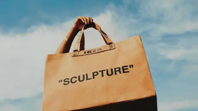 Mengenang 8 Karya Ikonis Virgil Abloh, Off White-Gaun Pengantin Hailey Bieber