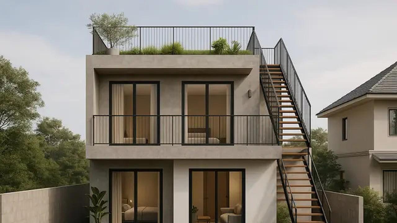 7 Desain Rumah 6x12 2 Lantai dengan 3 Kamar, Nyaman untuk Keluarga Modern