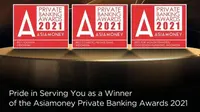 Asiamoney Best Bank Award menjadi ajang penghargaan yang diadakan sebagai bentuk apresiasi terhadap lembaga keuangan yang telah menorehkan pencapaian membanggakan sepanjang 12 bulan terakhir.