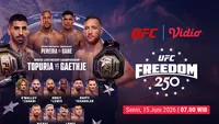 Fight Card - UFC Freedom Night 250: Akan Terjadi Duel Sengit Nantikan di Vidio