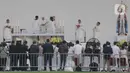 Misa agung di Stadion Utama dan Madya Gelora Bung Karno menjadi kegiatan resmi terakhir Paus Fransiskus di Indonesia. (Liputan6.com/Herman Zakharia)