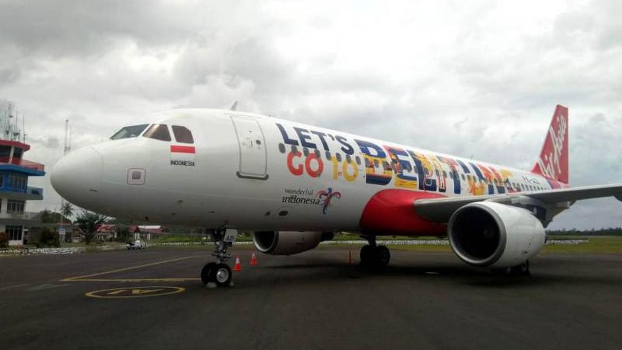 Dukung Industri Pariwisata, AirAsia Rilis Livery 'Let's Go to Belitung'