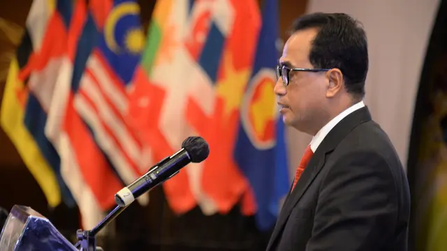 Menteri Perhubungan Budi Karya Sumadi dalam 28th ASEAN Transport Ministers Meeting. (Dok Kemenhub)