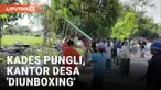 Desak Kades Mundur, Warga Subang Rusak Kantor Desa