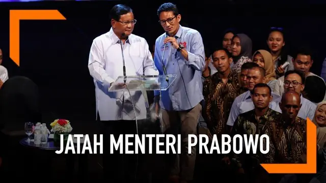Direktur Komunikasi dan Media Badan Pemenangan Nasional Prabowo-Sandi, Hashim Djojohadikusumo mengaku telah membahas nama nama calon menteri bersama calon presiden Prabowo Subianto.