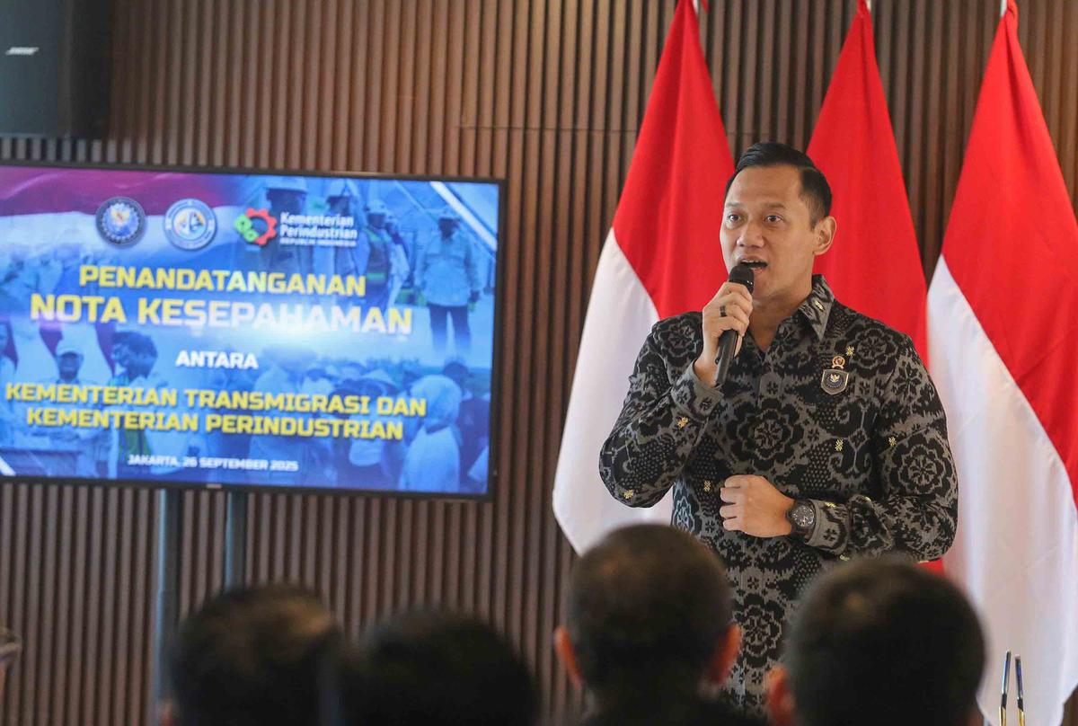 FOTO: MoU Kementrian Transmigrasi–Kementrian Perindustri, Dorong Pusat Pertumbuhan Ekonomi Baru di Daerah