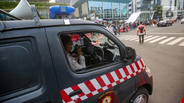 Personel Gabungan Dikerahkan di Zebra Cross Citayam Fashion Week