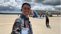 YouTuber Dian Rana Merekam Langsung Momen Kedatangan Presiden Prabowo ke IKN, Ini Ceritanya